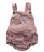 A Pink Overall Shorts from Jamie Kay in size 3-6M for girl. (Front View)