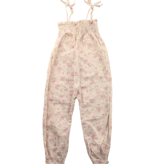 A White Long Overalls from Jamie Kay in size 6-12M for girl. (Front View)
