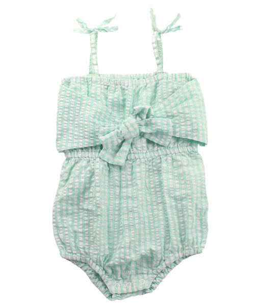 A Green Sleeveless Bodysuits from Seed in size 18-24M for girl. (Front View)