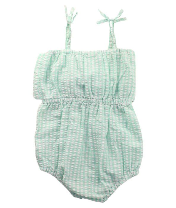 A Green Sleeveless Bodysuits from Seed in size 18-24M for girl. (Back View)