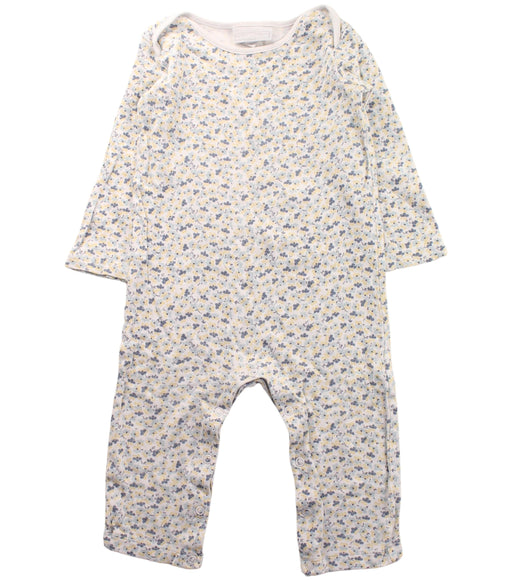 A White Long Sleeve Jumpsuits from The Little White Company in size 12-18M for girl. (Front View)