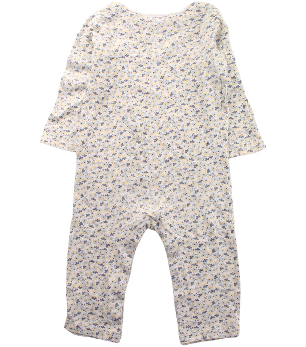 A White Long Sleeve Jumpsuits from The Little White Company in size 12-18M for girl. (Back View)