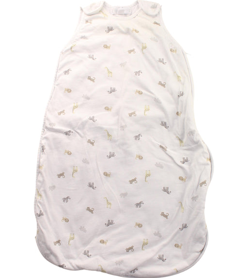 A White Sleepsacs from The Little White Company in size 0-3M for boy. (Front View)