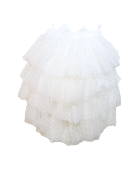 A White Tulle Skirts from Angel's Face in size 6T for girl. (Back View)