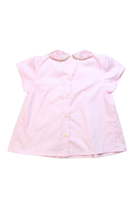 A Pink Short Sleeve Tops from Elizabeth Little in size 6T for girl. (Back View)