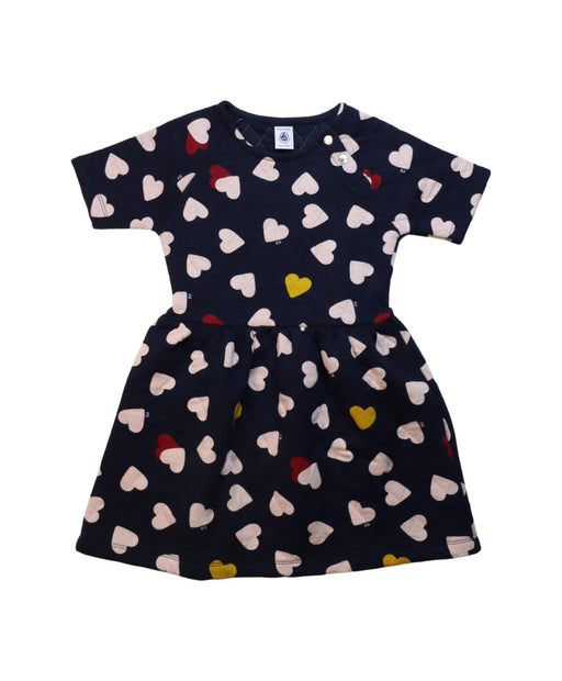 A Multicolour Short Sleeve Dresses from Petit Bateau in size 8Y for girl. (Front View)