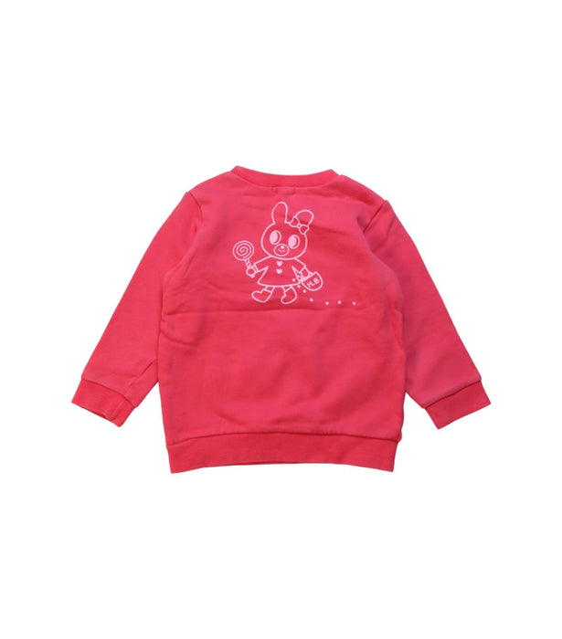 A Multicolour Crewneck Sweatshirts from Miki House in size 2T for girl. (Back View)