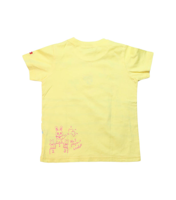 A Multicolour Short Sleeve T Shirts from Miki House in size 2T for girl. (Back View)