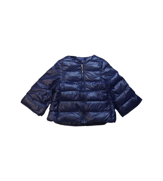 A Navy Puffer/Quilted Jackets from Nicholas & Bears in size 6T for neutral. (Front View)