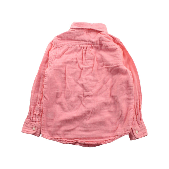 A Pink Long Sleeve Shirts from Janie & Jack in size 3T for girl. (Back View)