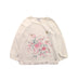 A White Long Sleeve T Shirts from Petit Bateau in size 4T for girl. (Front View)