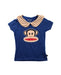 A Blue Short Sleeve Tops from Paul Frank in size 4T for girl. (Front View)