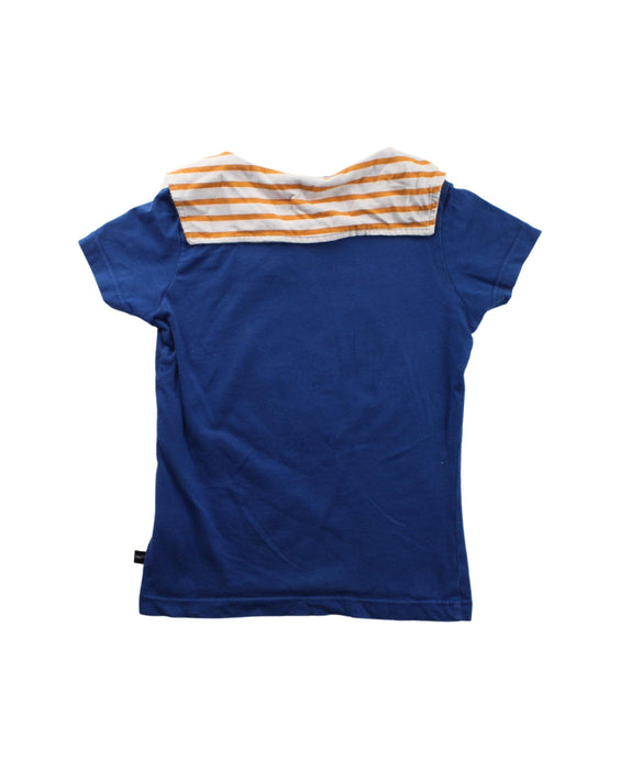 A Blue Short Sleeve Tops from Paul Frank in size 4T for girl. (Back View)