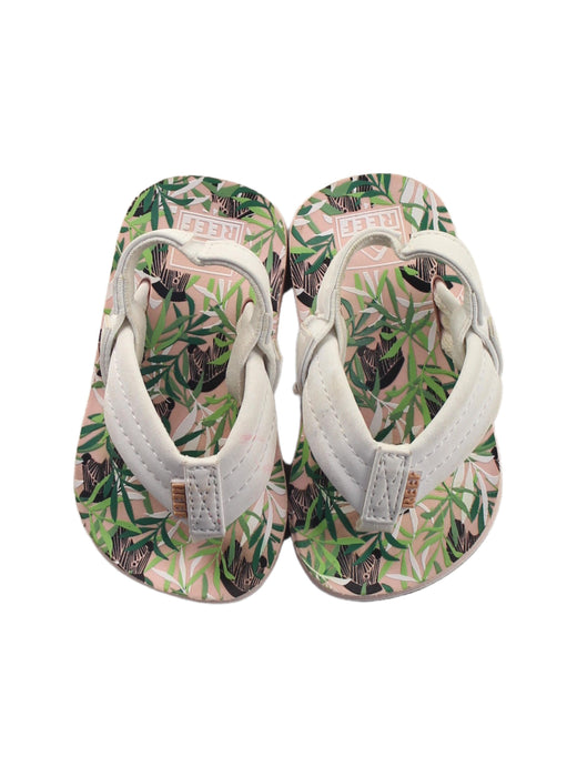 A Pink Flip Flops from Reef in size 12-18M for girl. (Back View)