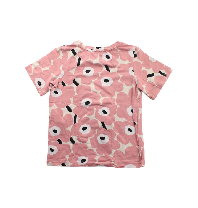 A Pink Short Sleeve T Shirts from Marimekko in size 2T for girl. (Back View)