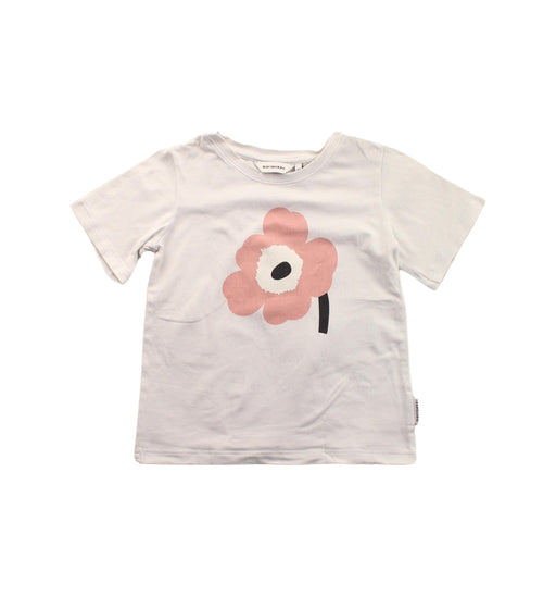 A White Short Sleeve T Shirts from Marimekko in size 2T for girl. (Front View)