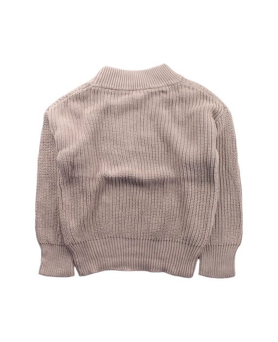 A Beige Knit Sweaters from Jamie Kay in size 3T for girl. (Back View)
