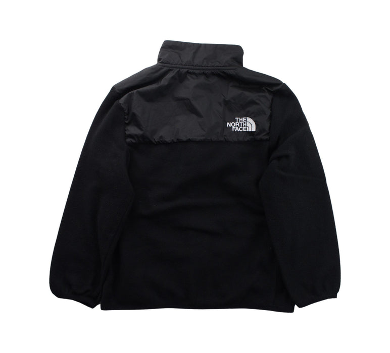 A Black Zippered Sweatshirts from The North Face in size 5T for boy. (Back View)