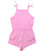 A Pink Sleeveless Rompers from Crewcuts in size 7Y for girl. (Back View)