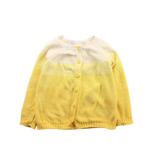 A White Cardigans from Bonnie Baby in size 2T for girl. (Front View)