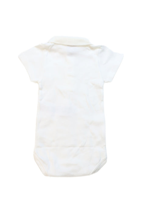 A White Short Sleeve Bodysuits from Petit Bateau in size 0-3M for boy. (Back View)