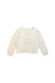 A White Cardigans from Jacadi in size 3T for girl. (Front View)