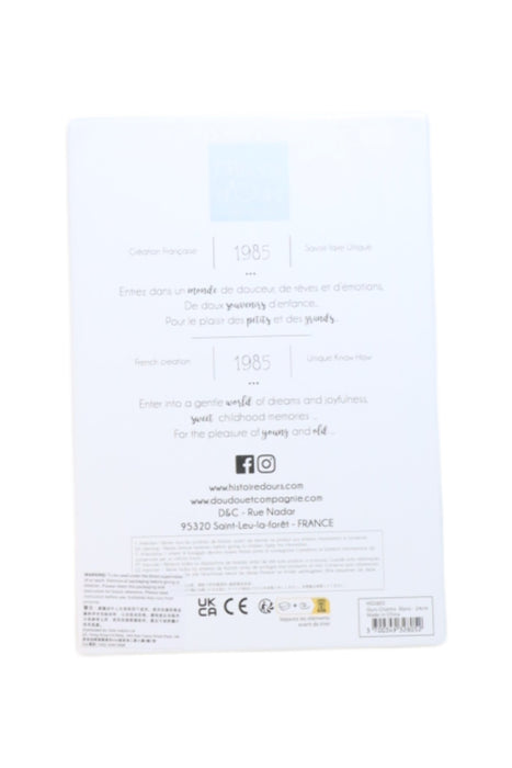 A White Soft Toys from Histoire d'Ours in size O/S for neutral. (Back View)