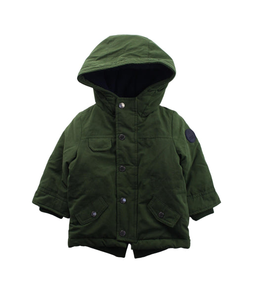 A Green Puffer/Quilted Jackets from Original Marines in size 3-6M for boy. (Front View)