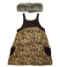 A Brown Sleeveless Dresses from Ragmart in size 7Y for girl. (Back View)