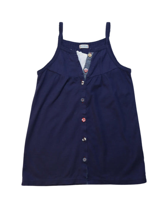 A Navy Sleeveless Dresses from Ragmart in size 7Y for girl. (Front View)