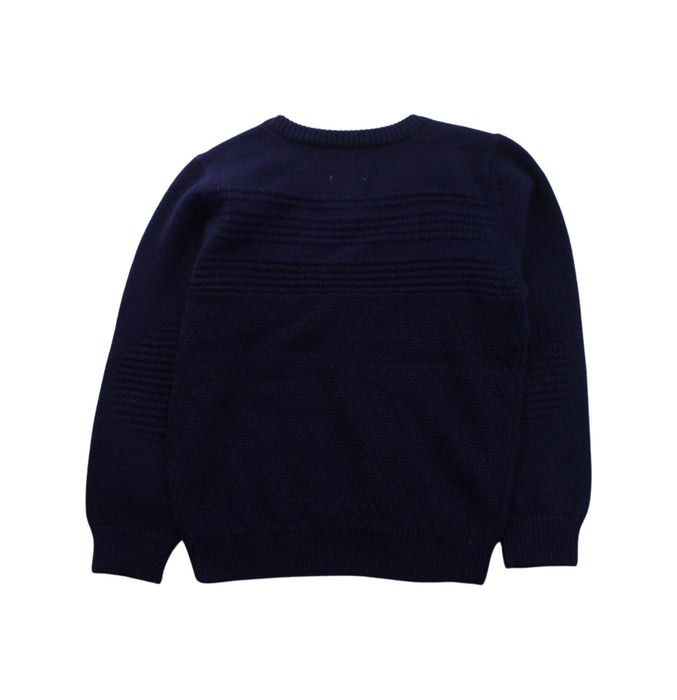 A Blue Knit Sweaters from As Little As in size 3T for boy. (Back View)