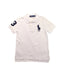 A White Short Sleeve Polos from Polo Ralph Lauren in size 5T for boy. (Front View)