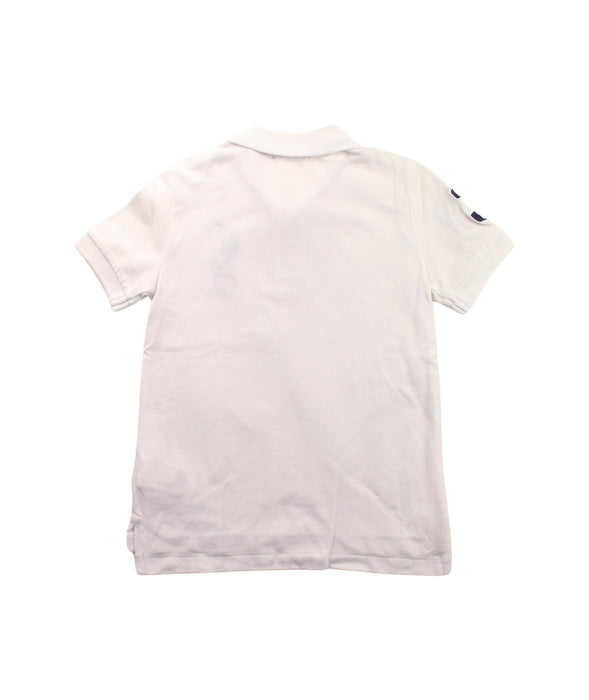 A White Short Sleeve Polos from Polo Ralph Lauren in size 5T for boy. (Back View)