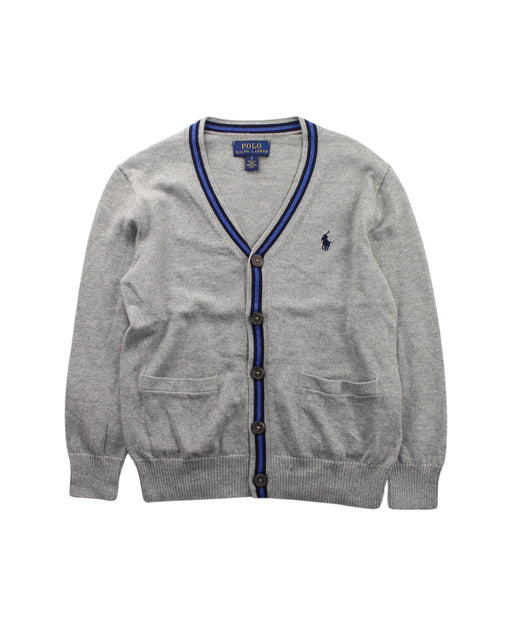 A Grey Cardigans from Polo Ralph Lauren in size 5T for boy. (Front View)