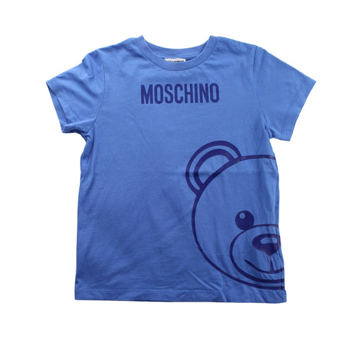 A Blue Short Sleeve T Shirts from Moschino in size 8Y for boy. (Front View)