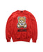 A Red Knit Sweaters from Moschino in size 4T for boy. (Front View)