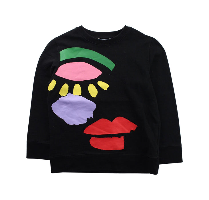 A Black Crewneck Sweatshirts from Stella McCartney in size 6T for girl. (Front View)