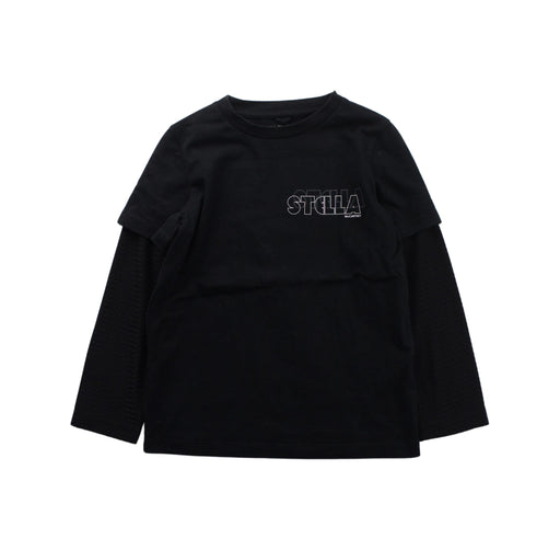 A Black Long Sleeve T Shirts from Stella McCartney in size 6T for boy. (Front View)