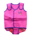 A Pink Wetsuits from Zoggs in size 12-18M for girl. (Front View)