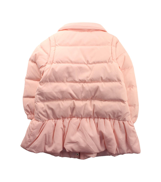 A Pink Puffer/Quilted Jackets from Nicholas & Bears in size 4T for girl. (Back View)