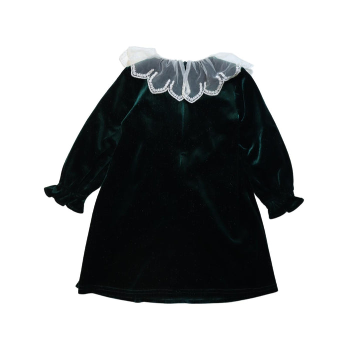 A White Long Sleeve Dresses from Balabala in size 2T for girl. (Back View)