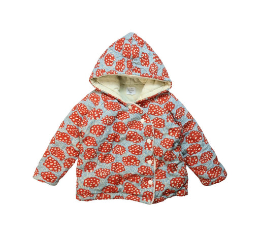 A Multicolour Puffer/Quilted Jackets from Mimi Mono in size 4T for girl. (Front View)