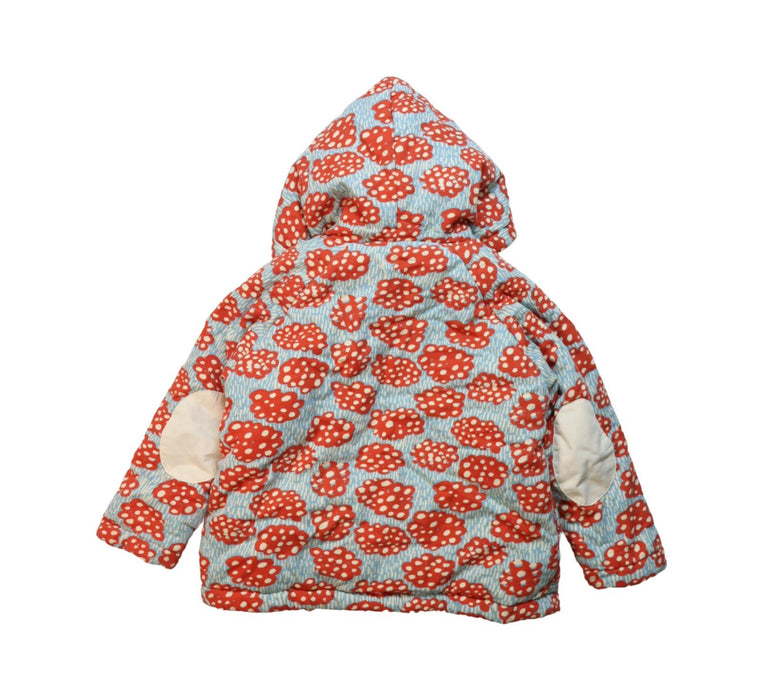 A Multicolour Puffer/Quilted Jackets from Mimi Mono in size 4T for girl. (Back View)