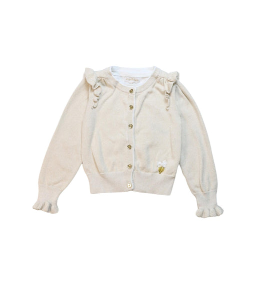 A Ivory Cardigans from Angel's Face in size 4T for girl. (Front View)
