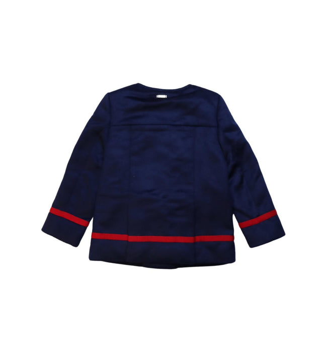 A Navy Lightweight Jackets from Ferrari in size 4T for girl. (Back View)