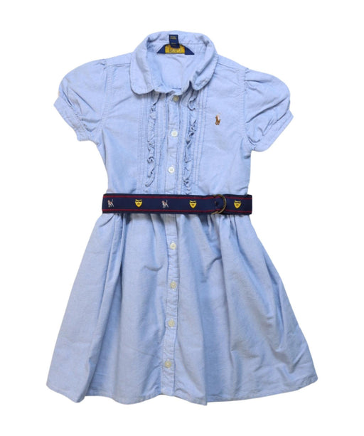 A Multicolour Short Sleeve Dresses from Polo Ralph Lauren in size 5T for girl. (Front View)