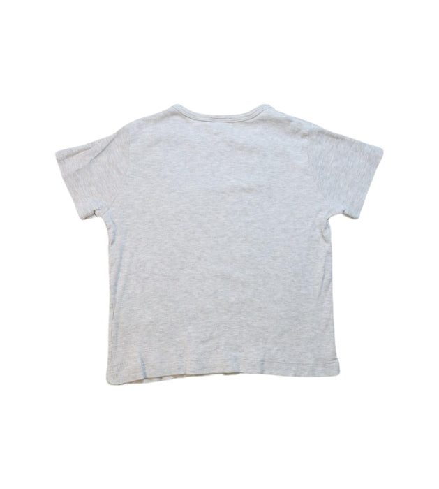 A Grey Short Sleeve T Shirts from Petit Bateau in size 6T for boy. (Back View)