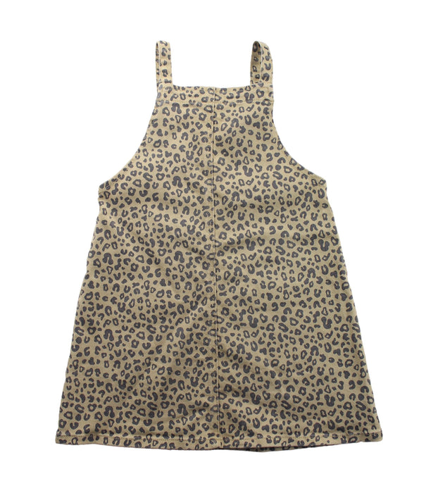 A Black Overall Dresses from Seed in size 7Y for girl. (Back View)