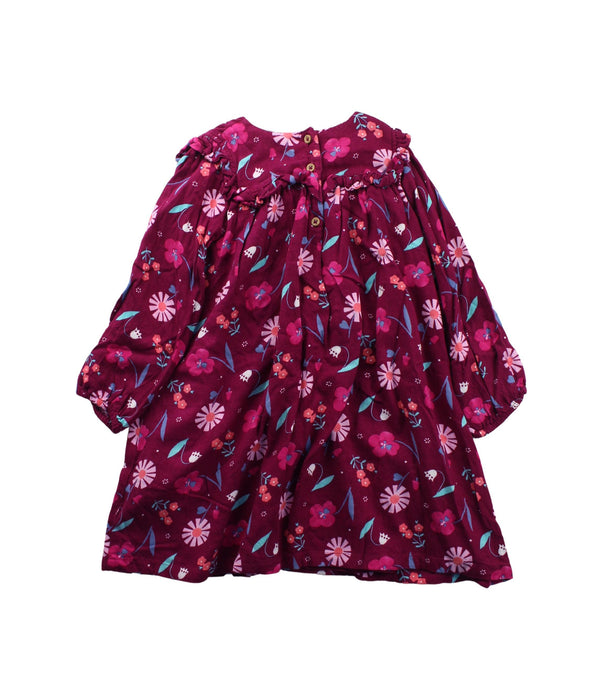 A Burgundy Long Sleeve Dresses from Jack & Milly in size 4T for girl. (Back View)