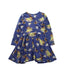 A Blue Long Sleeve Dresses from Rock Your Kid in size 4T for girl. (Back View)